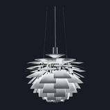 Modern Led Pendant Light Aluminium Leaves White Painting D38cm Designer Lighting for Dinning Room PH Lamp - heparts