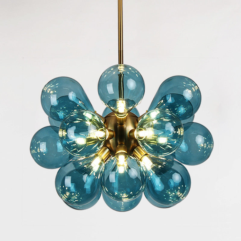 Modern Multiple Sputnik Color Glass Pendant Light Creative