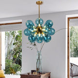 Modern Multiple Color Glass Pendant Light Creative Restaurant Lampshade Hanging Lighting G9 - heparts