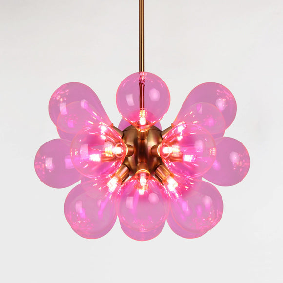Modern Multiple Color Glass Pendant Light Creative Restaurant Lampshade Hanging Lighting G9 - heparts