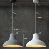 Modern Plates Concrete Pendant Light, Vintage Industrial Cement Hanging Ceiling Chandelier - heparts