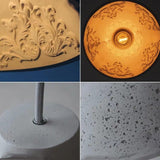 Modern Plates Concrete Pendant Light, Vintage Industrial Cement Hanging Ceiling Chandelier - heparts