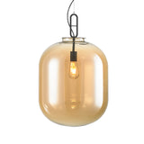 Modern Wax gourd Glass Pendant Light Creative Restaurant Lampshade Hanging Lighting E26/E27 - heparts