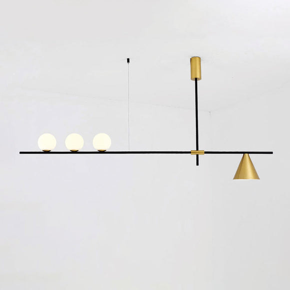 3/4/5-Lights Geometric Pendant Light Chandelier Ambient Light Electroplated Painted Metal E26E27& G9