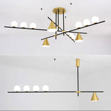 3/4/5-Lights Geometric Pendant Light Chandelier Ambient Light Electroplated Painted Metal E26E27& G9