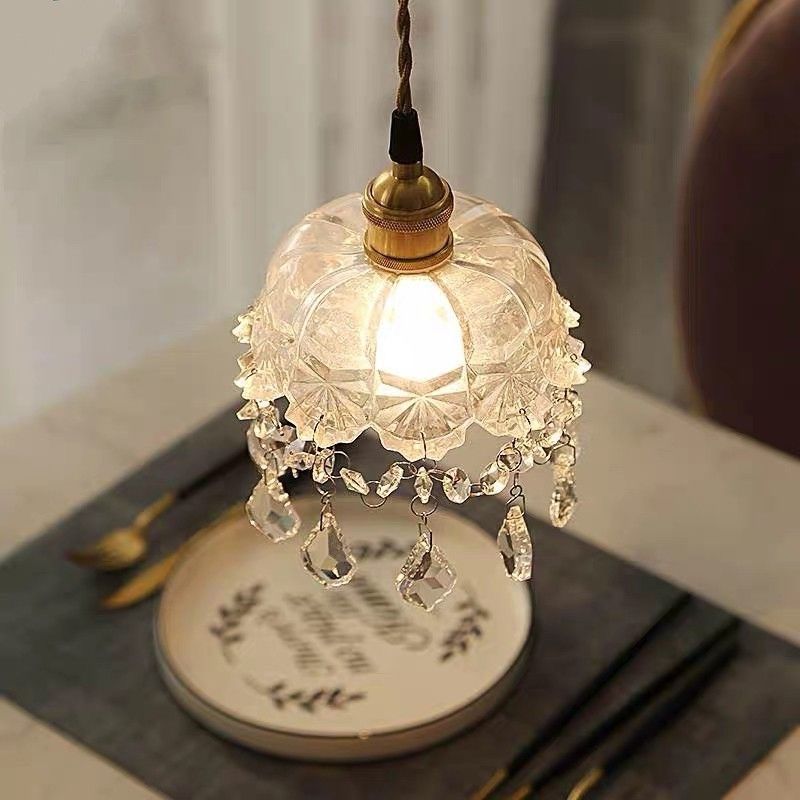 Mini Crystal Chandelier Pendant Lights Crystorama Winham 7" Wide
