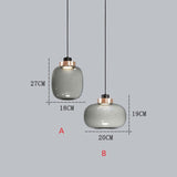 Nordic Post-modern Glass Minimalist Restaurant Single Head Mini Pendant Lighting LED