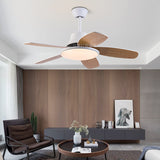 42" 5-Blade LED Fan Lamp Remote Control Ceiling Fan Lamp Restaurant Charged Fan