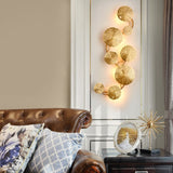 Lotus Leaves Solid Brass Sconce Wall Lights Vanity Lighting - heparts