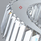 70/90/100 cm Modern Crystal LED Pendant Light Chandelier Round Luxury Stainless Steel Ring Lighting Fixtures