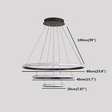 Outer Glow 3-Lights 60cm Circle Chandelier Ambient Light LED Integrated
