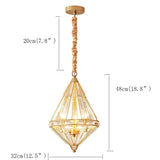 Pendant Light LED Unique Design Chandelier Metal Geometrical Painted Finishes Contemporary Vintage