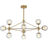 Popular Sputnik Pendant Light Chandelier Ambient Light Painted Finishes Metal Glass E26/E27 - heparts