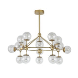 Popular Sputnik Pendant Light Chandelier Ambient Light Painted Finishes Metal Glass E26/E27 - heparts