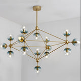 Popular Sputnik Pendant Light Chandelier Ambient Light Painted Finishes Metal Glass E26/E27 - heparts