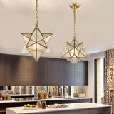 Pure Copper Diamond Light Ceiling&Pendant Chandelier Ambient Light Glass Candle Style E26/E27