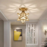 Pure Copper Diamond Light Ceiling&Pendant Chandelier Ambient Light Glass Candle Style E26/E27