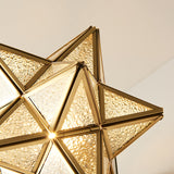 Pure Copper Diamond Light Ceiling&Pendant Chandelier Ambient Light Glass Candle Style E26/E27