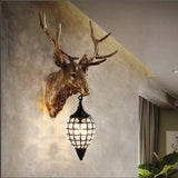 Retro Antler Mini Style Wall Lights & Sconces Ambient Light Home Decor American Village E14 - heparts