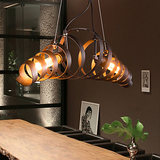 Retro Bar Iron Lamp Modern Minimalist Industrial Style Chandelier Pendant Light Edison - heparts