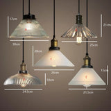 Retro Glass Pendant Light Designer's Lamp Simple Modern - heparts