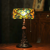 Rose&Dragonfly Tiffany Table Lamps Vintage Stained Glass -Home Decor D10H14 Inch - heparts