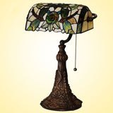 Rose&Dragonfly Tiffany Table Lamps Vintage Stained Glass -Home Decor D10H14 Inch - heparts