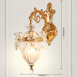 Pattern Traditional Copper Wall Light Creative Makeup Retro Sconces Living Room Indoor E12/E14