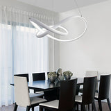 Twist Circular Pendant Light Chandelier Lighting Lamp Ambient Light LED Dimmable with Remote Control - heparts