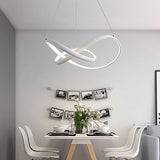 Twist Circular Pendant Light Chandelier Lighting Lamp Ambient Light LED Dimmable with Remote Control - heparts