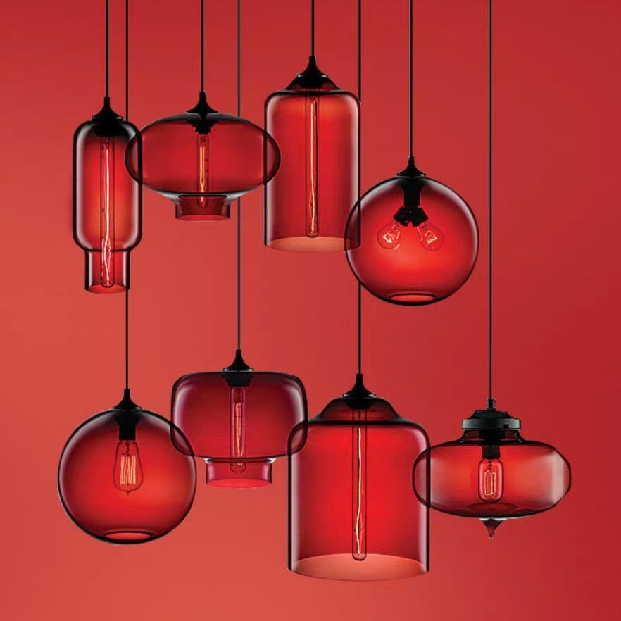 Red hanging lights cheap