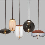 New Various Color Glass Cylinder Pendant Light Ambient Light - Mini Style, 110-240V - heparts