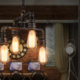 Vintage Industrial Pipe Edison Bulbs Retro Pendant Lights