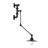 Water Pipe Wray Industrial Adjustable Swing Arm Wall Lamp Rich Metal Light