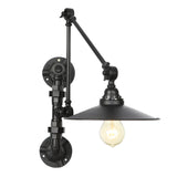 Water Pipe Wray Industrial Adjustable Swing Arm Wall Lamp Rich Metal Light