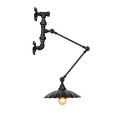Water Pipe Wray Industrial Adjustable Swing Arm Wall Lamp Rich Metal Light
