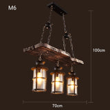 Wood Light Fixture Rustic Industrial Chandelier Bulbs Included - heparts