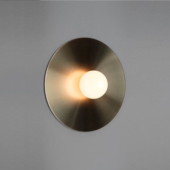 Bronze Round Art Wall Lamp