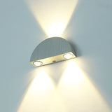 3w Led Wall Lamp Semicircular Metal Up and Down Light