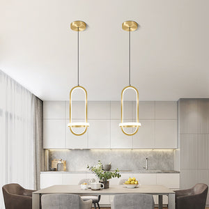Modern 15 cm LED Pendant Light Modern Nordic Gold Circle Design