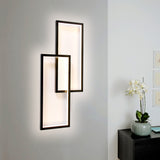 Modern Led Wall Lamp Black Wall Sconces for Bedroom Living Room TV Background Stairs Indoor Decor Lighting