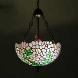 16Inch Violet Tiffany Stained Glass Art Chandelier Rural Classical E26/E27