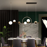 Restaurant Lamp Nordic Modern Simple Long Table Lamp Creative Personality Light Luxury Chandelier Bar Clothing Store Magic Bean Lamp
