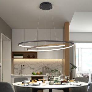 Modern led Pendant lights for living room dining room Matte Black/White 90-260V hanging Pendant lamp