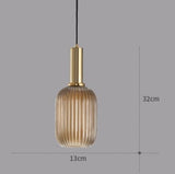Nordic Retro restaurant colorfull glass pendant lights Creative living room Lamp Simple bedside lamp LED E26/E27 light