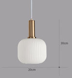 Nordic Retro restaurant colorfull glass pendant lights Creative living room Lamp Simple bedside lamp LED E26/E27 light