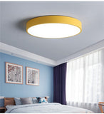 Macarons Color Round LED Ceiling Lights Modern Ceiling Lamp Living Room Lighting Bedroom Children room