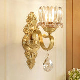 Wall Light Led Full copper Luxury Crystal Nordic Mirror Light Luminaire Bathroom Living room decoration Wandlamp