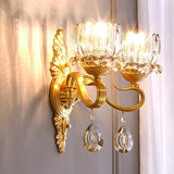 Wall Light Led Full copper Luxury Crystal Nordic Mirror Light Luminaire Bathroom Living room decoration Wandlamp