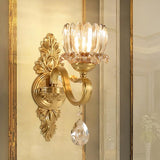 Wall Light Led Full copper Luxury Crystal Nordic Mirror Light Luminaire Bathroom Living room decoration Wandlamp
